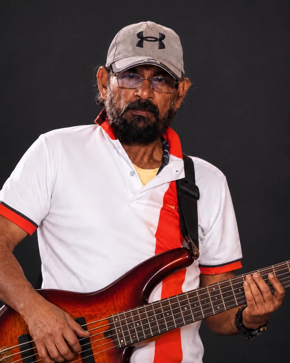 P D Shaji, Bass Guitarist